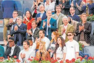  ?? // TANIA SIEIRA ?? Felipe VI preside el palco de ilustres en el partido de Nadal