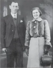  ?? (Pic: courtesy of Cyril Ahern) ?? James Ahern and his wife Anne (née Hanley) pictured in 1941.