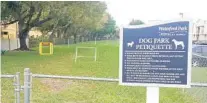  ?? JENNIFER BOEHM/STAFF ?? Waterford Park Apartment Homes in Lauderhill offers a dog park.