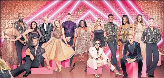  ??  ?? The Strictly celebritie­s, l-r: Dragon’s Den star Sara Davies, sports pundit Ugo Monye, former Eastenders star Nina Wadia, musician John Waite, actor Robert Webb, Eastenders actress Rose Ayling-ellis, Olympian Adam Peaty, comic Judi Love, musician Tom Fletcher, social media star Tilly Ramsay, CBBC presenter Rhys Stephenson, Big Breakfast presenter AJ Odudu, BBC presenter Dan Walker, Hollyoaks actress Katie Mcglynn and Military Wives actor Greg Wise