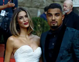  ??  ?? Melissa Satta e Kevin Prince Boateng