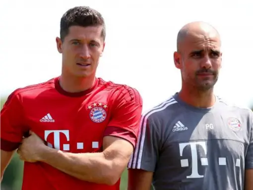  ??  ?? Robert Lewandowsk­i was one of few strikers to have won Guardiola over (Getty)