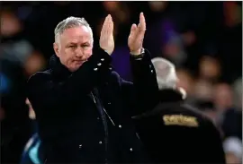  ?? ?? Michael O’Neill was encouraged by his team’s display in Romania