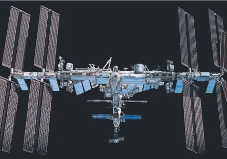  ?? ?? Russia will end its involvemen­t with the Internatio­nal Space Station during this decade. This picture of the ISS was taken in November 2021 by the crew of the SpaceX Crew Dragon craft. Picture: Courtesy of NASA