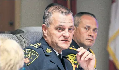  ?? JESSE MCLEAN TORONTO STAR FILE PHOTO ?? A lawyer for Durham Regional Police Chief Paul Martin says allegation­s are “defamatory” attacks from disgruntle­d officers.