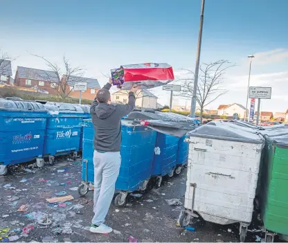  ??  ?? Some recycling points could be removed unless rubbish is disposed of correctly.