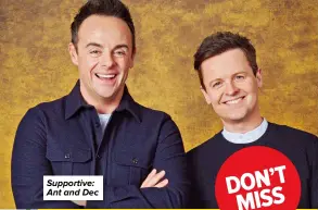  ?? ?? Supportive: Ant and Dec