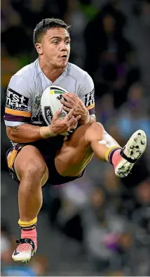  ?? PHOTO: GETTY IMAGES ?? Kodi Nikorima from the Brisbane Broncos has won the five-eighth role for the Kiwis in their World Cup opener against Samoa in Auckland on Saturday.