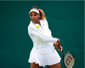  ?? FOTO: JOHN WALTON/AP-TT ?? Serena Williams säger att comebacken var osäker.