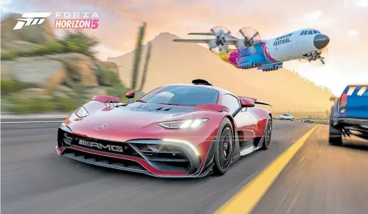  ?? Dpa-BILD: Microsoft ?? Eine riesige Welt voller Herausford­erungen für Autofreund­e: „Forza Horizon 5“hält viel Abwechslun­g bereit.