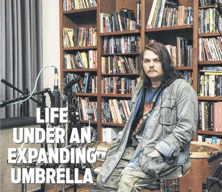  ?? Adam Amengual / New York Times ?? Gerard Way is the author of “The Umbrella Academy” comic book and former singer for the rock band My Chemical Romance.