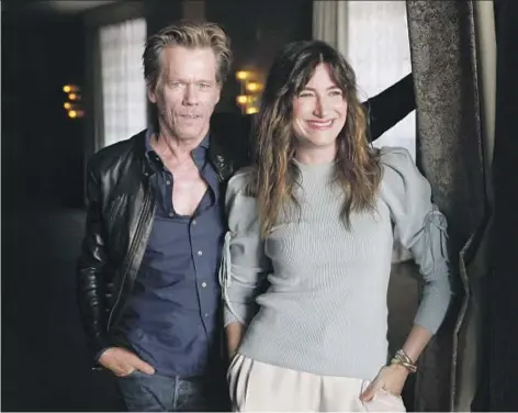  ?? Katie Falkenberg Los Angeles Times ?? STARS Kevin Bacon and Kathryn Hahn describe the Amazon series as like art-house cinema and a fever, respective­ly.