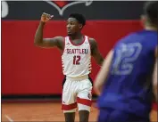  ??  ?? Marin City native Darrion Trammell, Seattle University’s starting point guard, ranks in the top 20in the nation with 6.3assists per game.