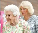  ?? AP ?? Queen Elizabeth II and Camilla, the Duchess of Cornwall, in June 2021.