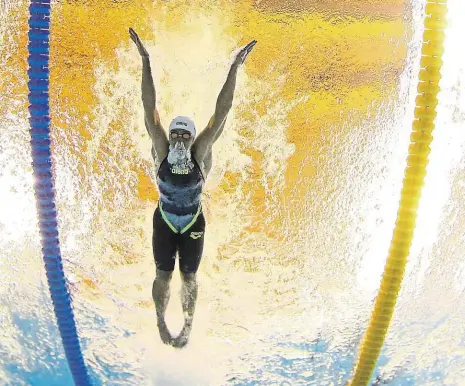  ?? Foto: Michael Dalder, Reuters ?? Boření rekordů nekončí I na probíhajíc­ím mistrovstv­í světa v ruské Kazani se opět přepisuje plavecká historie.