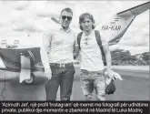  ??  ?? 'Azimuth Jet', një profil 'Instagram' që merret me fotografi për udhëtime private, publikoi dje momentin e zbarkimit në Madrid të Luka Modriç