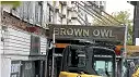  ??  ?? Original old signage of the Brown Owl Restaurant, Esk St, which was Invercargi­ll’s first restaurant round the 1930s. ROBYN EDIE/STUFF