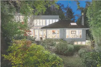  ??  ?? Comedian Tommy Chong, of Cheech & Chong, is selling his home in West Vancouver. Chong and his wife bought the home in 1979 for $230,000. The “trophy property” is currently listed at $6,999,000.