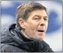  ??  ?? Rangers boss Steven Gerrard