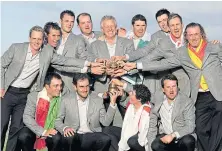  ??  ?? The victorious European Ryder Cup team in 2010.