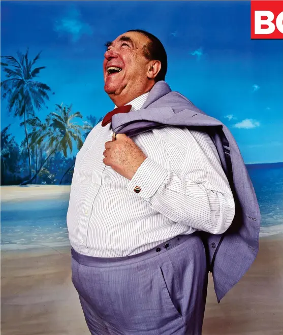  ??  ?? FAT CAT: Media baron Robert Maxwell photograph­ed by Harry Benson in 1991: at his death aged 68, he weighed a dangerous 22 stone