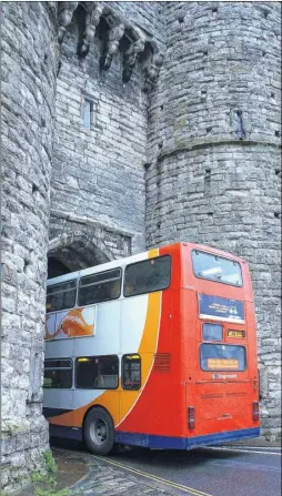  ??  ?? Stagecoach decided not to run its double- and single-deckers through Westgate Towers after the ill-fated traffic trial