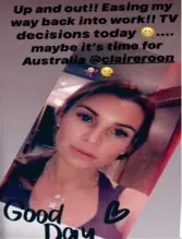  ??  ?? Trap: Screenshot­s of false stories o on Mrs Rooney’s Instagram account that ended up in the media