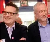  ??  ?? Denial: Karl Turner with Jeremy Corbyn