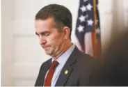  ?? Parker Michels-Boyce / New York Times ?? Virginia Gov. Ralph Northam has defied calls for his resignatio­n over a racist yearbook picture.