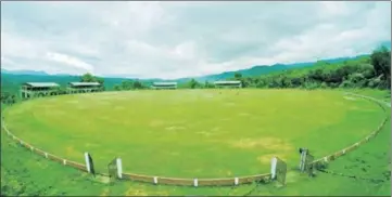  ??  ?? ■ The Suaka Cricket Ground in Sihhmui, Mizoram, has hosted local games in the past and will serve as the state team’s home ground this season. HT PHOTO