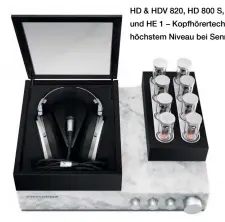  ??  ?? HD & HDV 820, HD 800 S, HD 660 S und HE 1 – Kopfhörert­echnik auf höchstem Niveau bei Sennheiser!