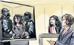  ?? MARIANNE BOUCHER CITYNEWS ?? Rehab Dughmosh’s schizophre­nia contribute­d to her extremist belief system, the judge said.