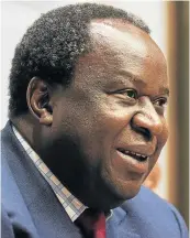  ?? Picture: GETTY IMAGES/ WALDO SWIEGERS ?? TITO MBOWENI: South Africa's finance minister is doing his best to steer the SA boat through the wild ripples created by Ace Magashule’s bombshell announceme­nt.