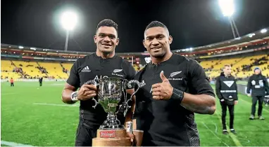  ??  ?? Congrats to the All Blacks for winning the prestigiou­s Steinlager/ Up&Go/ Powerade Cup!