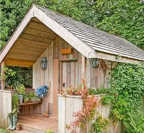  ??  ?? The Pig, near Bath, is offering beauty and wellness treatments in potting sheds in the garden. Photo: The Pig