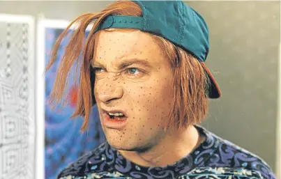  ??  ?? “I hate you”: Harry Enfield as stereotypi­cal teenager Kevin.