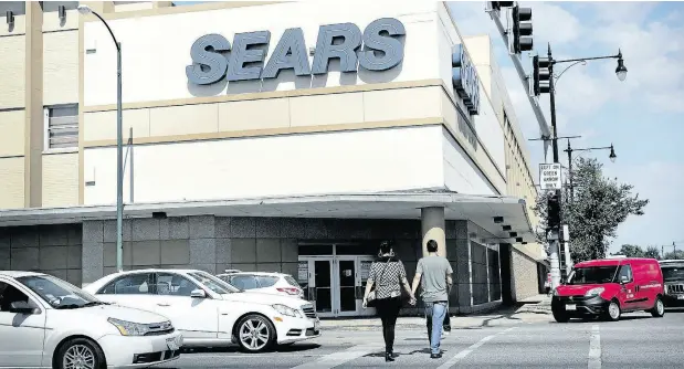  ?? SCOTT OLSON / GETTY IMAGES FILES ?? Sears retirees will receive 30 per cent less than their promised monthly pension benefits beginning Aug. 1, according to a motion filed in the Ontario Superior Court of Justice on Friday.