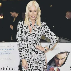  ??  ?? Denise Van Outen is glowing with good health.