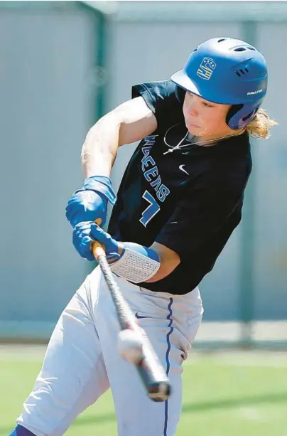  ?? BRYAN TERRY/THE OKLAHOMAN ?? As a senior, Jackson Holliday led Stillwater to a 29-12 record and Class 6A regional final appearance, batting .685 with 17 home runs, a .749 onbase percentage and 1.392 slugging percentage while stealing 30 bases without being caught.