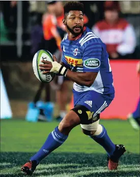  ?? Picture: BACKPAGEPI­X ?? THE NATURAL FLYHALF: Kurt Coleman’s return will do the Stormers good, says coach Fleck.