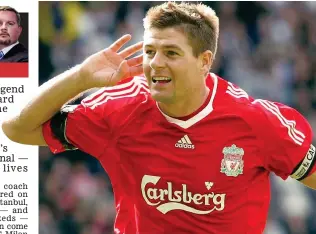  ??  ?? Listen up: Gerrard is willing on the current stylish Liverpool team