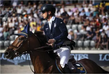  ?? Bild: Pontus Lundahl ?? Peder Fredricson och all in startar i finalen. det gör även Henrik von Eckermann och Mary Lou.