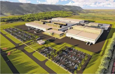  ?? CONTRIBUTE­D ARTIST’SRENDERING ?? This is an artist’s rendering of the proposed Nokian Tyres tire plant in Dayton, Tenn.