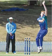  ?? Photo: Nev Madsen ?? KEY FIGURE: Dan Brown has been a strike weapon with the bat and ball for DDSWCA in the Lord Taverner’s Competitio­n.