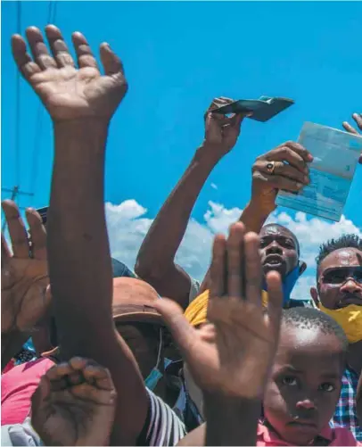  ?? / AFP ?? Más de 1,5 millones de haitianos han emigrado en los últimos años, un 14,26 % de la población de Haití.