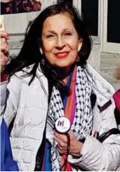  ??  ?? Elleanne Green: At anti-Israel protest