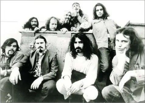  ?? MONTREAL STAR COLLECTION ?? Frank Zappa, front row, second from right, with the Mothers of Invention in January 1970. Juan Rodriguez was 18 when Zappa and his group played a twoweek gig in 1967 at the New Penelope coffee house. An intimidati­ng figure, the bandleader nonetheles­s revealed a fatherly side in Rodriguez’s company.