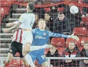  ?? ?? Plymouth pulls a goal back against Sunderland.