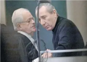  ?? RYAN REMIORZ/The Canadian Press ?? Vito Rizzuto, right, was admitted to Sacre-Coeur Hospital in Montreal suffering from lung
complicati­ons. The mob boss had an aggressive form of lung cancer.