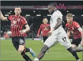  ?? ?? JACOB MENDY The Gambian left-back has caught the eye of plenty of scouts as Boreham Wood made waves as his side reached the FA Cup fifth round and faced Everton